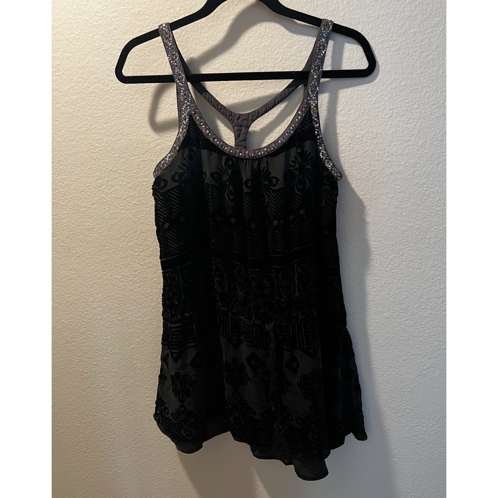 Free People Velvet Burnout Tunic Size 8